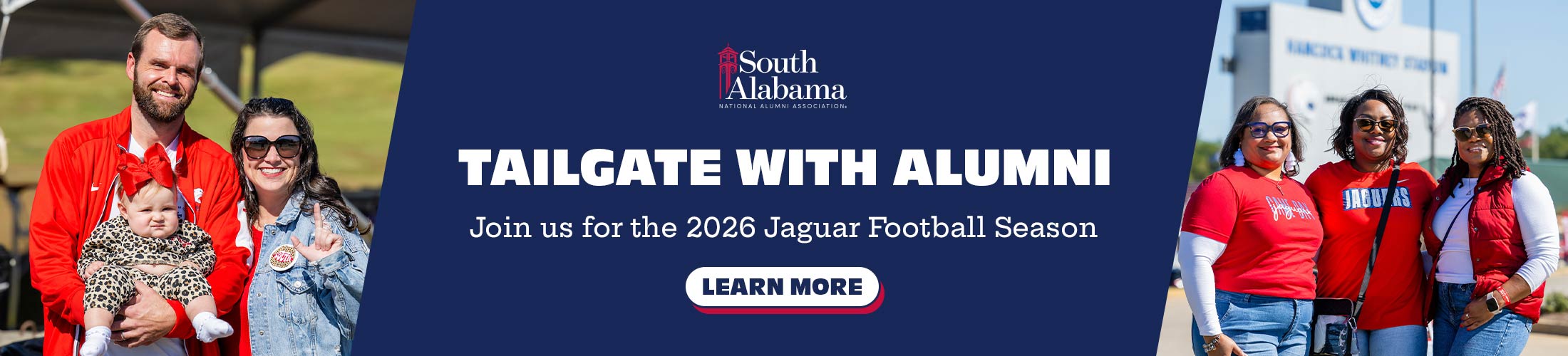 Tailgate with Alumni Join Us for the 2026 Jaguar Football Season